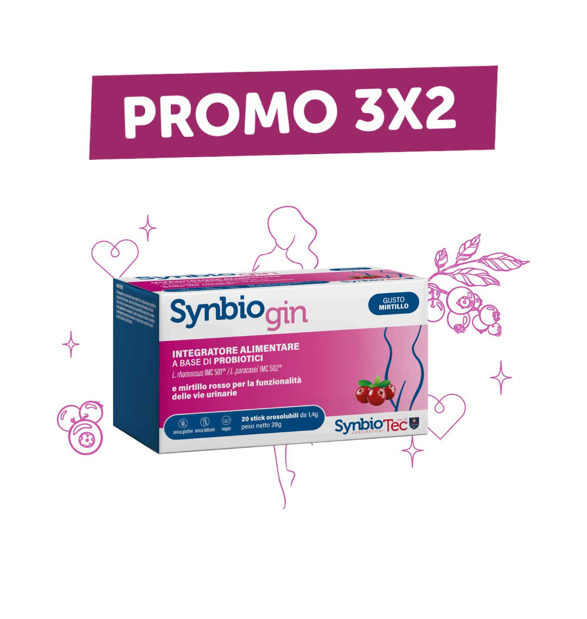 🩷 SYNBIOGIN STICK 3x2